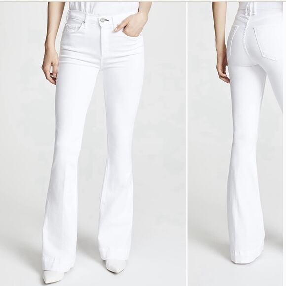 McGuire Denim Denim - McGuire Majorelle Flare Jeans White Denim Size 27